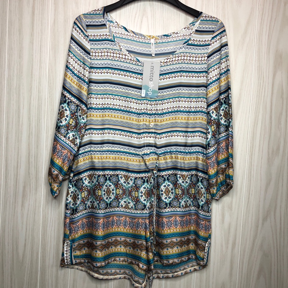 Mittoshop Long Sleeve Print Romper - Picture 7 of 7
